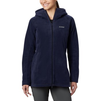 Columbia Benton Springs II Long, Sudaderas Con Capucha Azul Marino Para Mujer | 984017-WKR